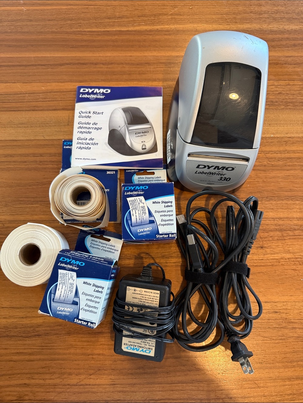 Dymo LabelWriter Turbo 330 Label Writer tested working with all cords and labels
